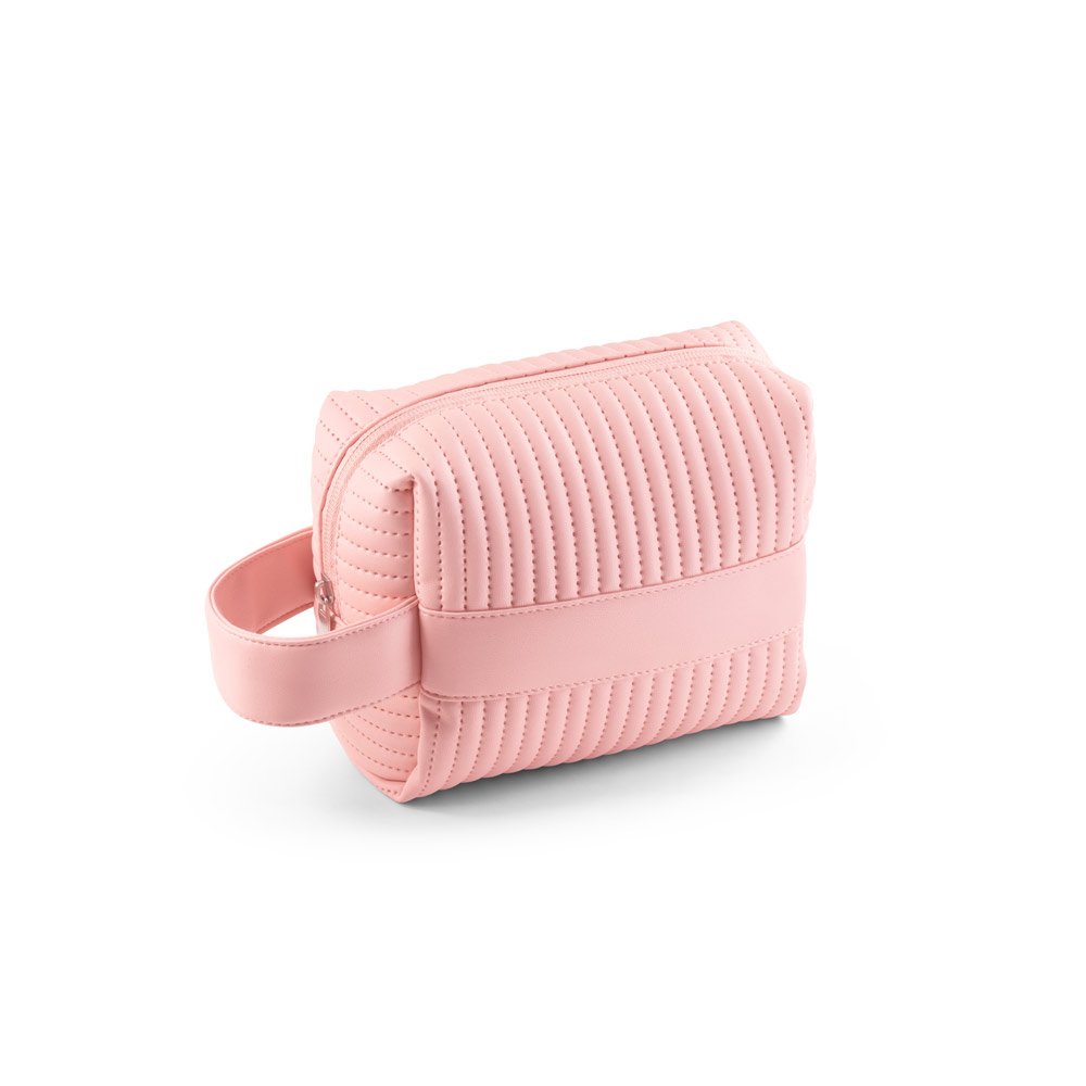 Bolsa de cosméticos personalizada produzida em PU reciclado