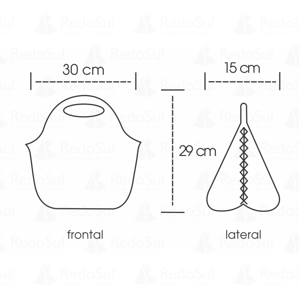 Lancheira em neoprene personalizada