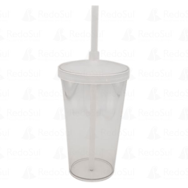 Copo com Canudo Personalizado
