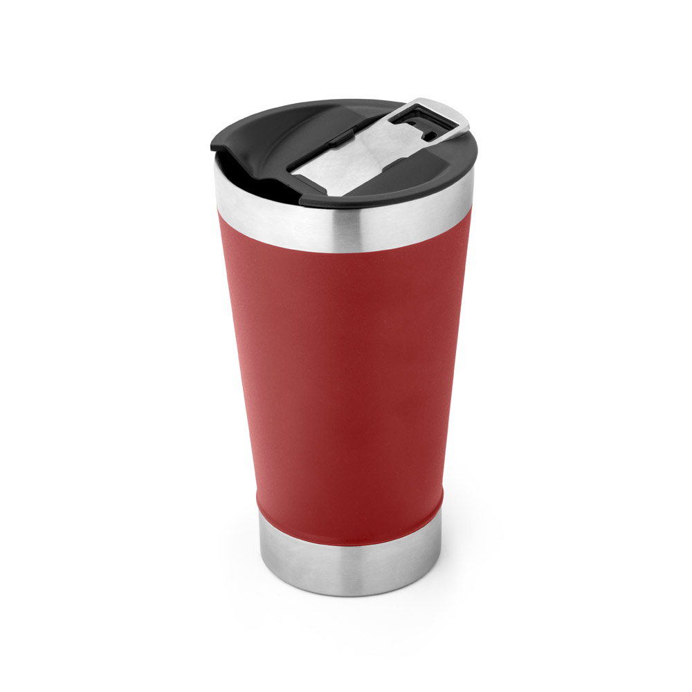 Copo térmico de viagem em inox com tampa