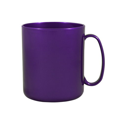 Caneca Redonda Plástica Opaca personalizada de 400 ml