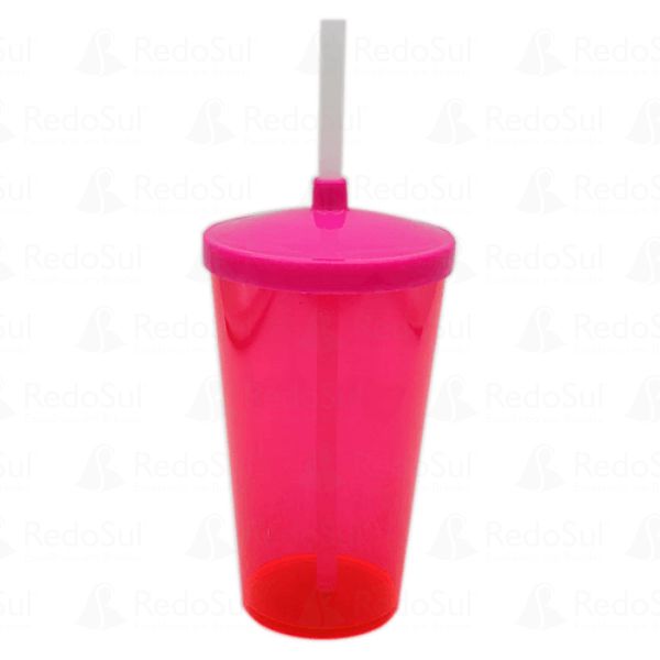 Copo com Canudo Personalizado