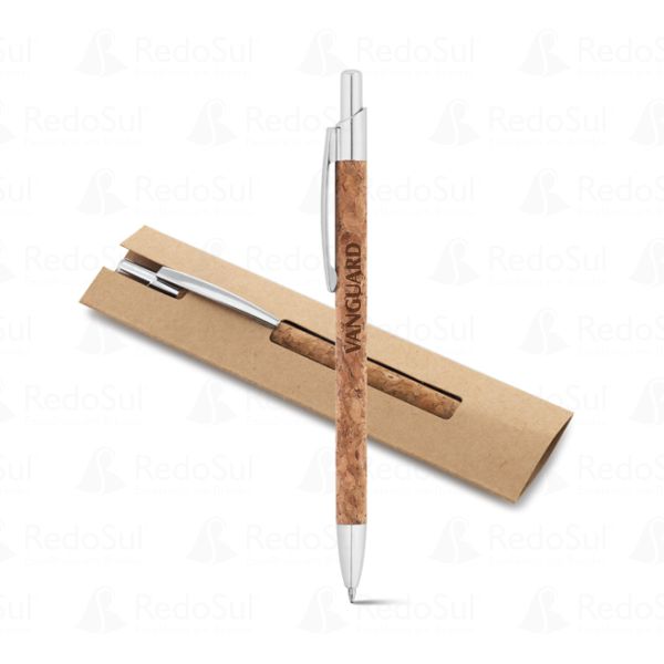 Caneta Esferográfica Personalizada com Cortiça Caneta Esferográfica Personalizada com Cortiça