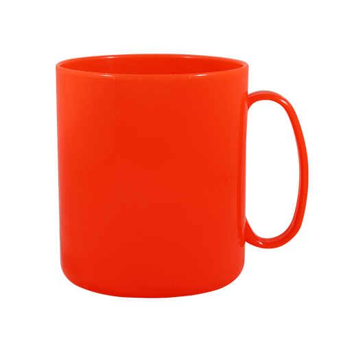 Caneca Redonda Plástica Opaca personalizada de 400 ml