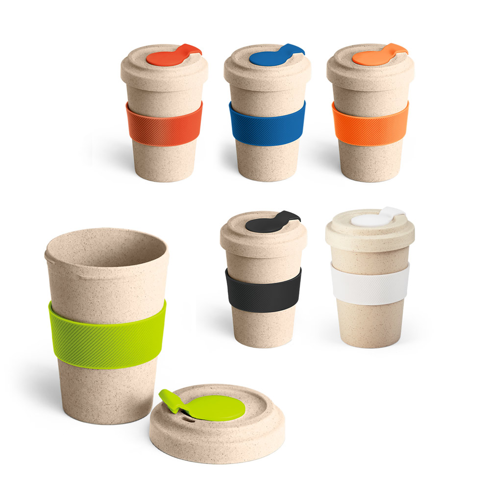 Copo para Viagem Personalizado 500 ml de Fibra de Bambu