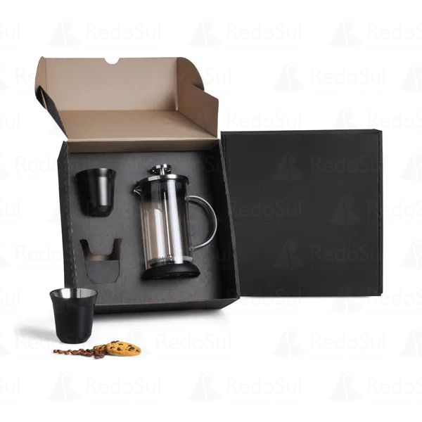 Kit para café personalizado com 3 peças Kit para café personalizado com 3 peças