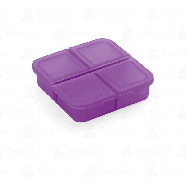 Porta Comprimidos Personalizado de 4 divisórias