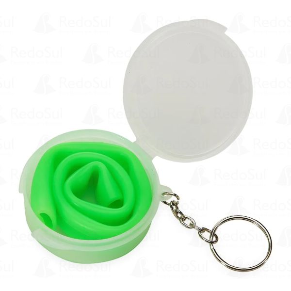 Canudo silicone personalizado