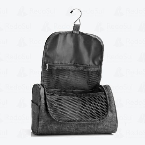 Necessaire personalizada em Poliester 300D com gancho