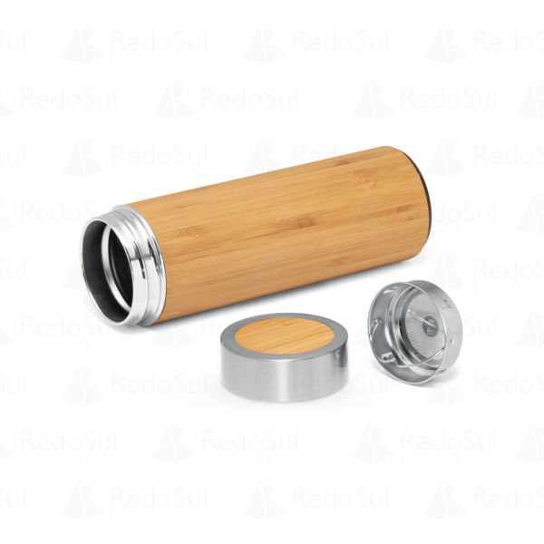 Garrafa Térmica Personalizada Bambu 430 ml
