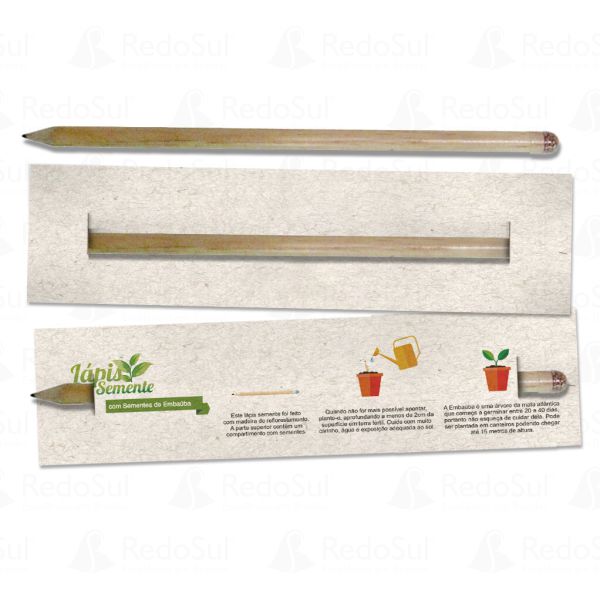Lápis semente personalizado