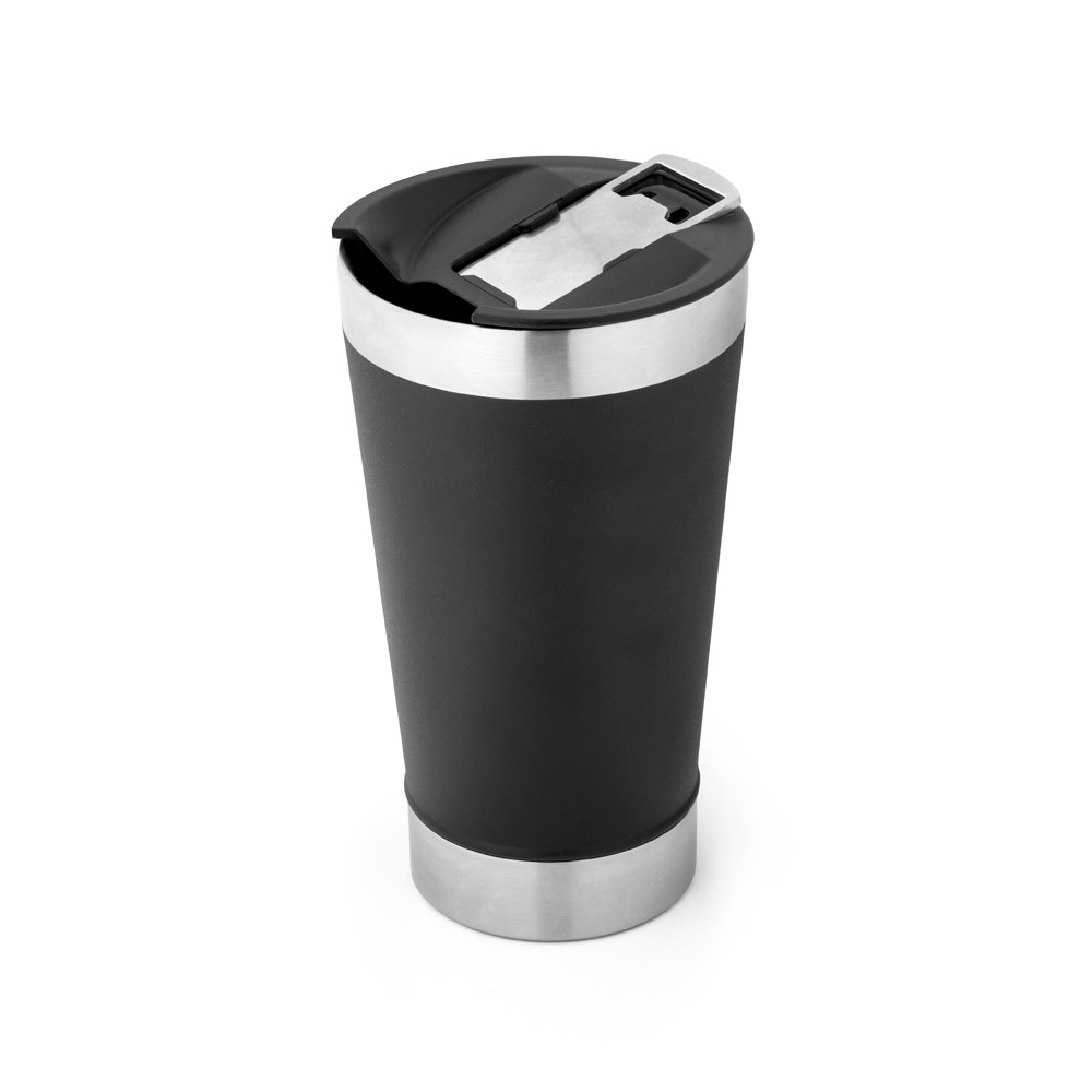 Copo térmico de viagem em inox com tampa