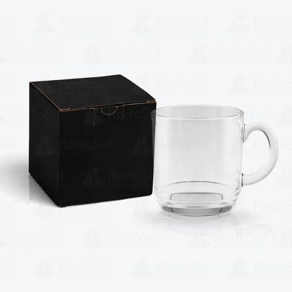 Caneca de vidro personalizada