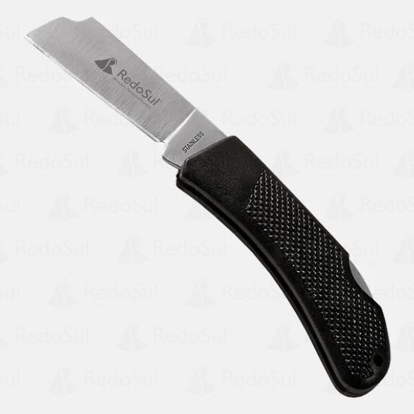 Canivete personalizado Com Cabo Emborrachado