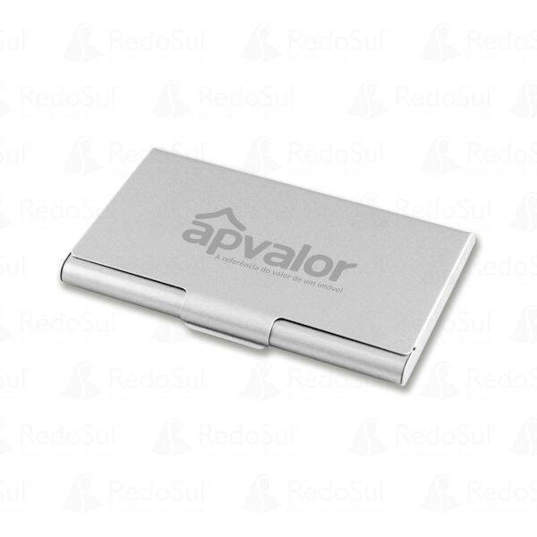 Porta Cartão Personalizado em Alumínio Porta Cartão Personalizado em Alumínio