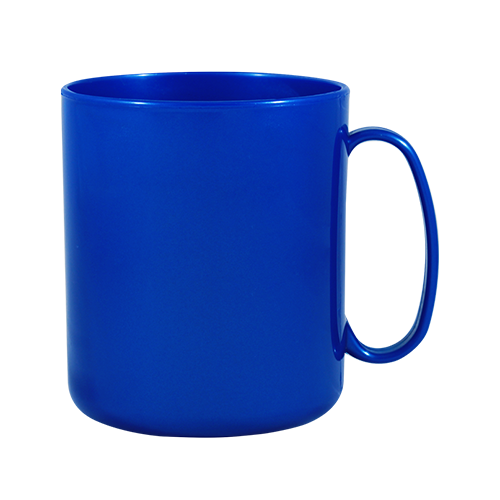 Caneca Redonda Plástica Opaca personalizada de 400 ml