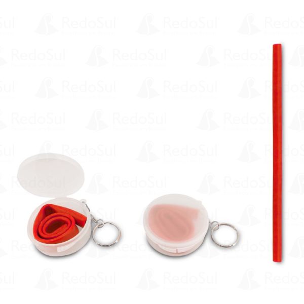 Canudo silicone personalizado