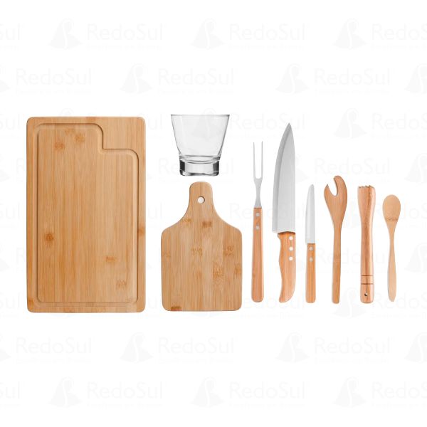 Kit Churrasco Personalizado e caipirinha com 9 peças