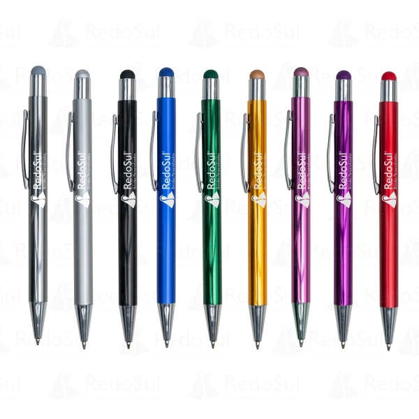 Caneta metal touch personalizada