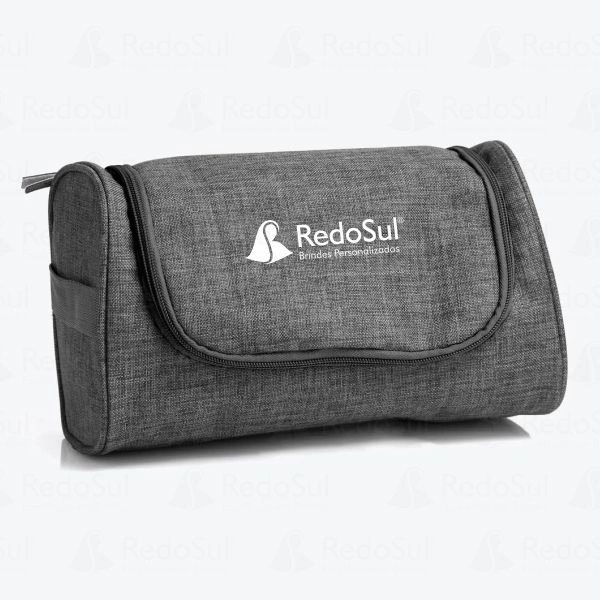 Necessaire personalizada em Poliester 300D com gancho