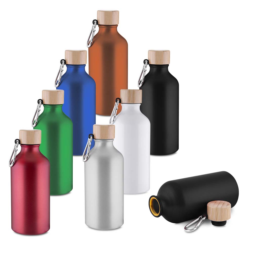 Garrafa personalizada em alumínio reciclado de 550 ml