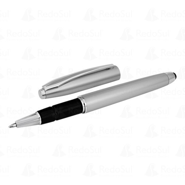 Caneta Personalizada com Ponteira Touch Screen Plástica