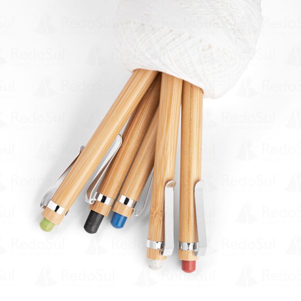 Caneta Personalizada Ecológica de Bambu
