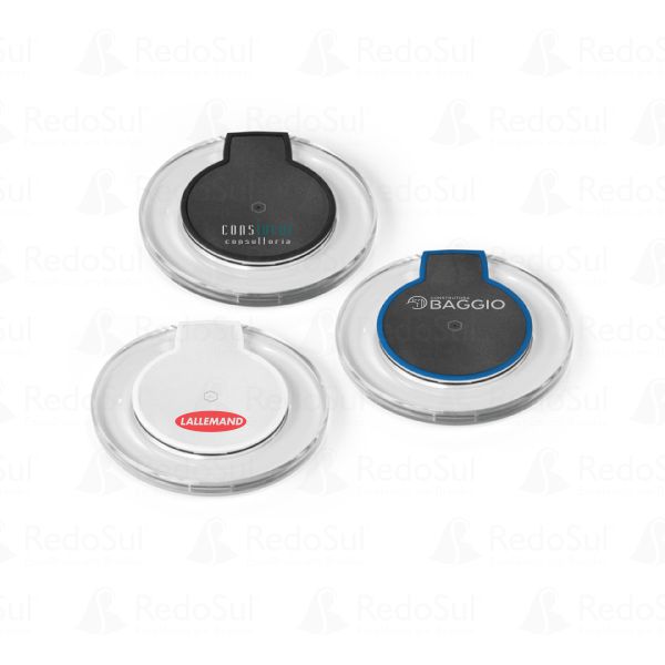 Carregador Wireless por Indução Personalizado Carregador Wireless por Indução Personalizado