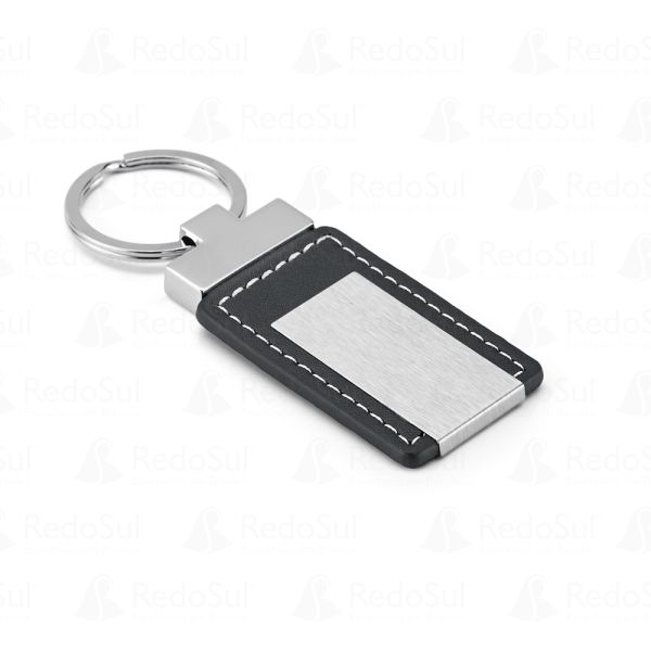 Chaveiro Personalizado em couro sintético e metal Chaveiro Personalizado em couro sintético e metal