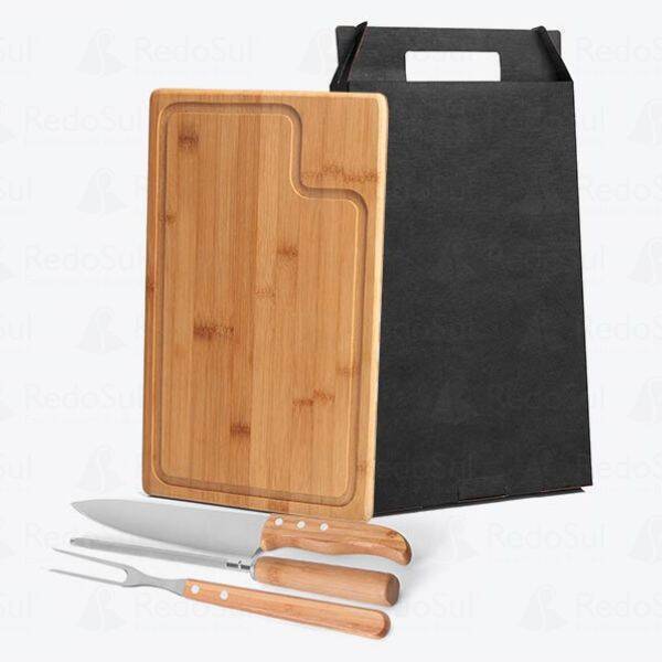 Kit churrasco de Bambu Personalizado